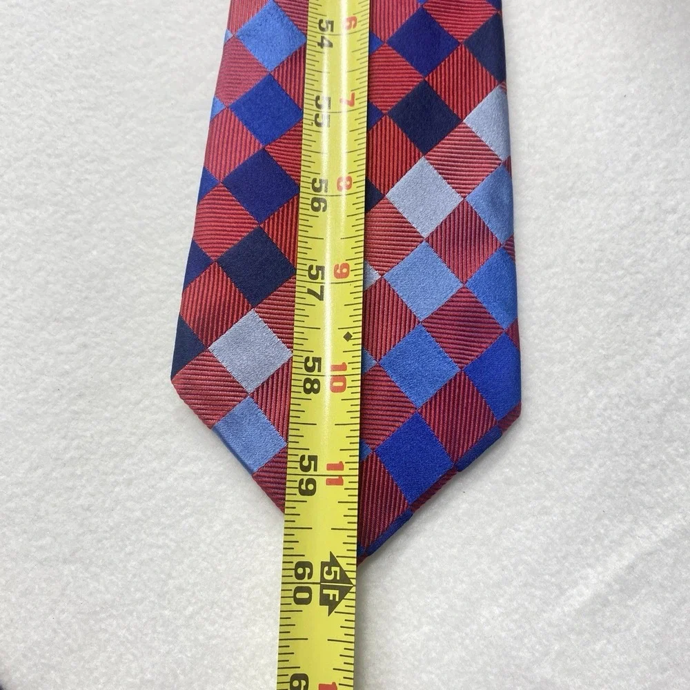 Turnbull & Asser Argyle Multicolor Men's Tie 100% Silk Hand Made In‎ England - Picture 8 of 8